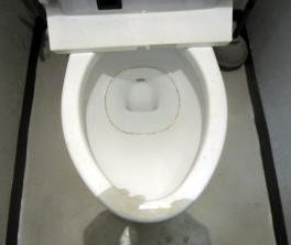 和式トイレの輪染み